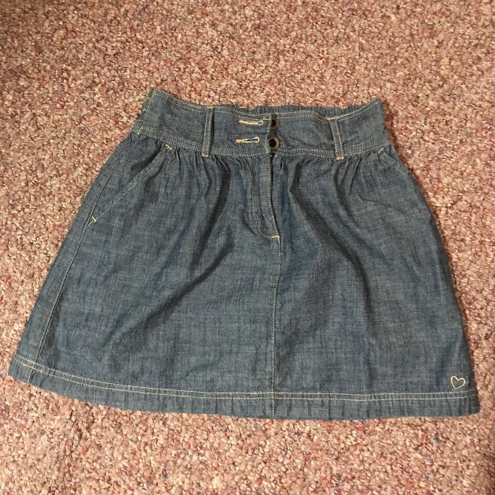 Jean Skirt with Pockets